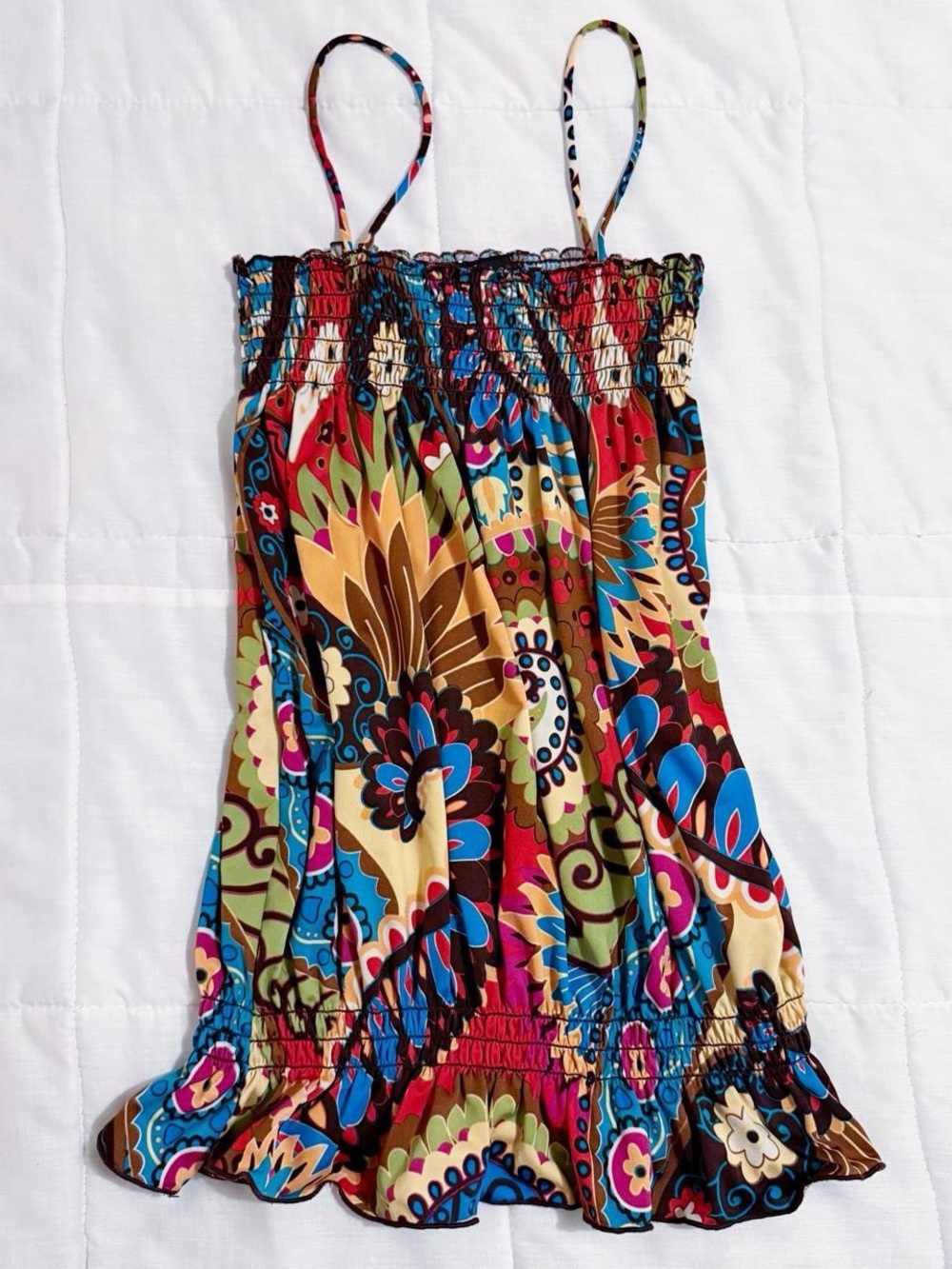 Angel made in heaven floral y2k tank top
